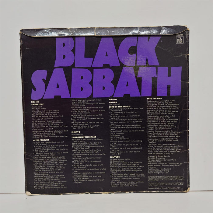 Black Sabbath - Master Of Reality Vinyl LP with embossed box sleeve