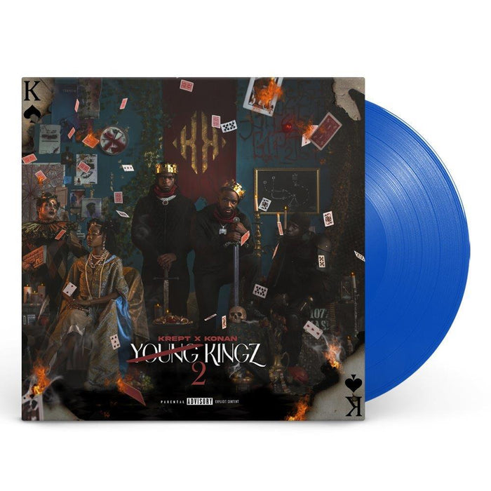 Krept & Konan - Young Kingz II Transparent Blue Vinyl LP