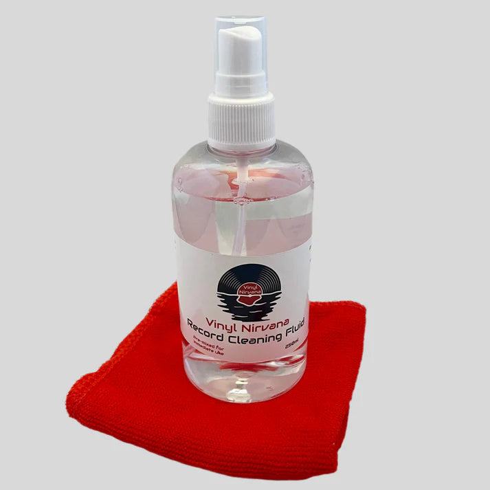 Record Cleaning Fluid 250ml + Microfibre Cloth