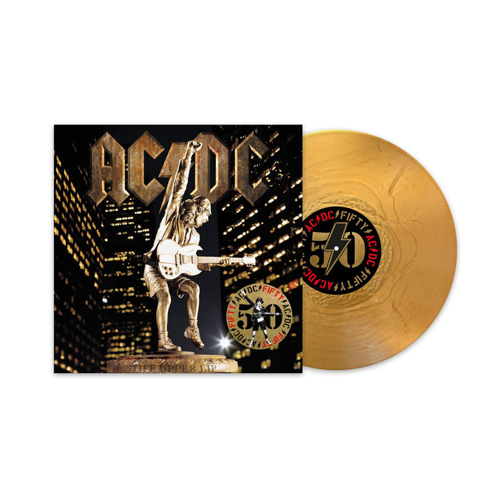 AC/DC - Stiff Upper Lip 50th Anniversary Gold Vinyl LP Reissue