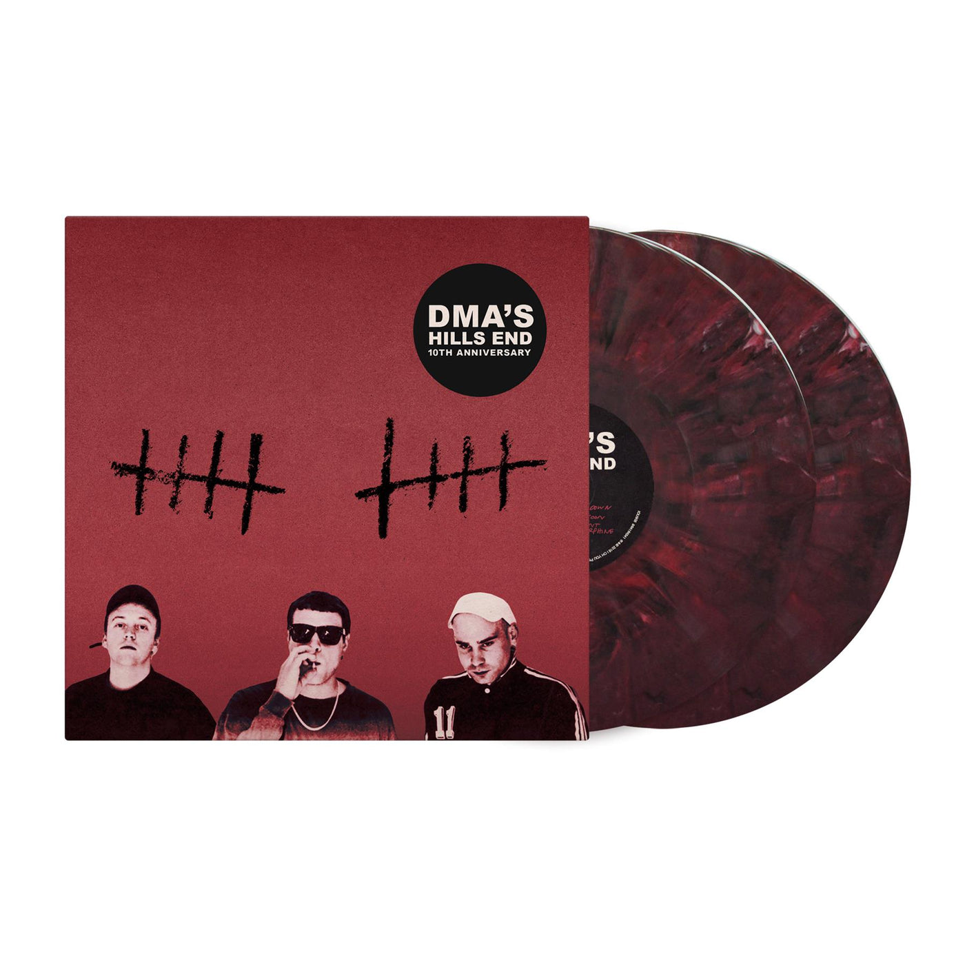 DMA's - Hills End 10th Anniversary Expanded Edition 2x Red, & A Hint Of White Marble Vinyl LP