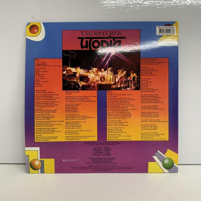Utopia - Todd Rundgren's Utopia Limited Edition 180G Blue Marbled Vinyl LP