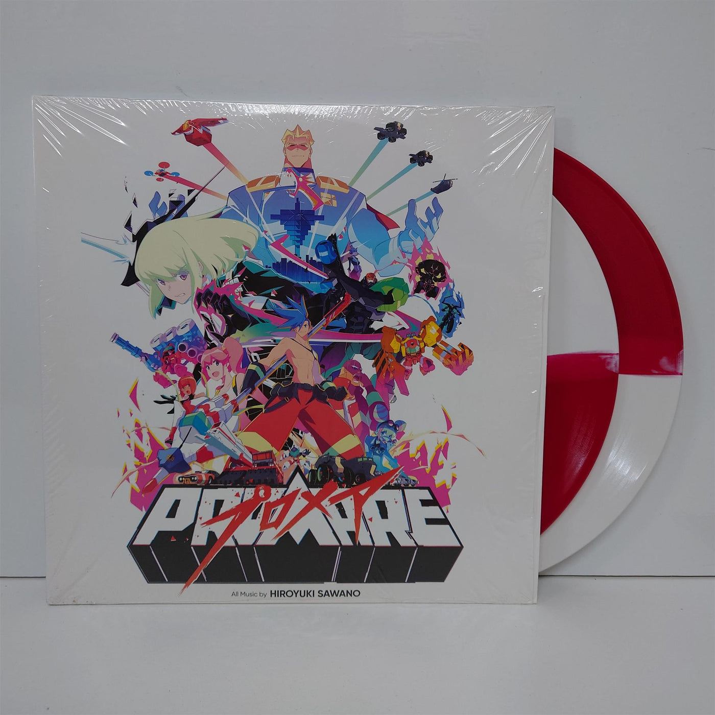 Promare (Original Soundtrack) - Hiroyuki Sawano 2x Red & White Split Vinyl LP