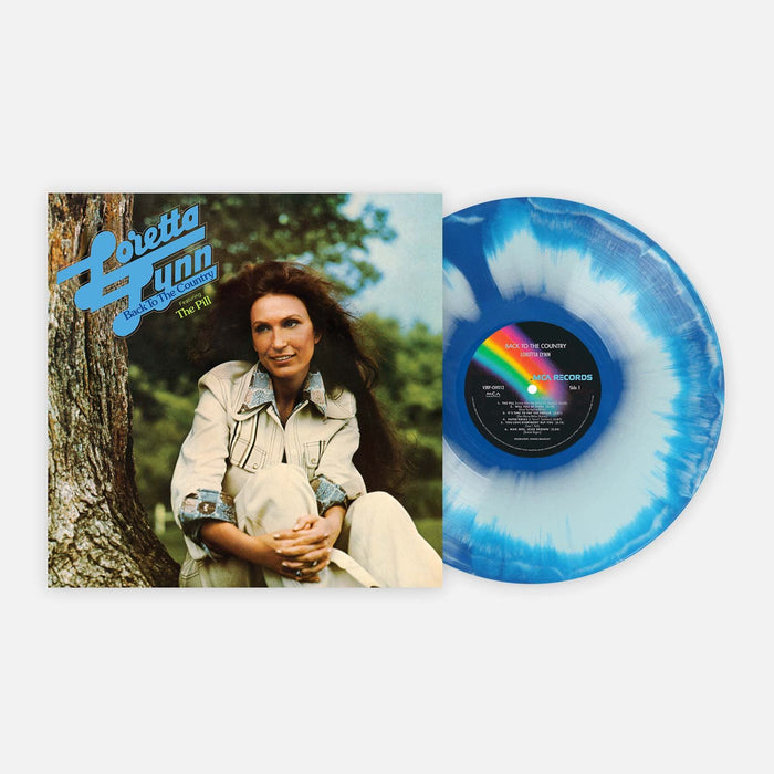 Loretta Lynn - Back to the Country Blue & White Swirl Vinyl LP Reissue