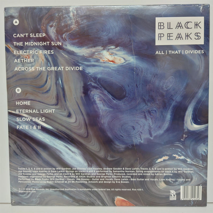 Black Peaks - All That Divides Limited Edition Baby Blue in Cyan Swirled Vinyl LP