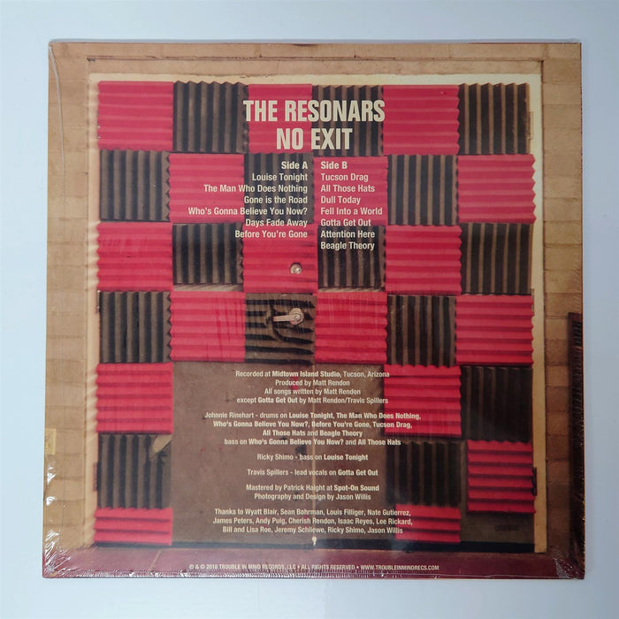 The Resonars - No Exit Limited Edition Red Vinyl LP