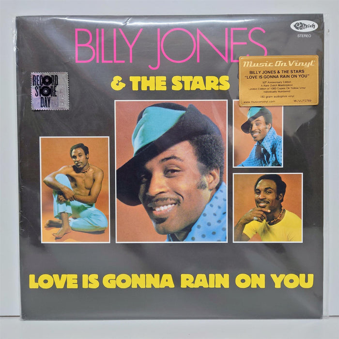Billy Jones & The Stars - Love Is Gonna Rain On You Limited Edition Yellow Vinyl LP Reissue