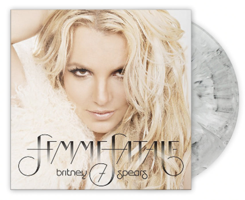 Britney Spears - Femme Fatale Light Grey Marble Vinyl LP Reissue