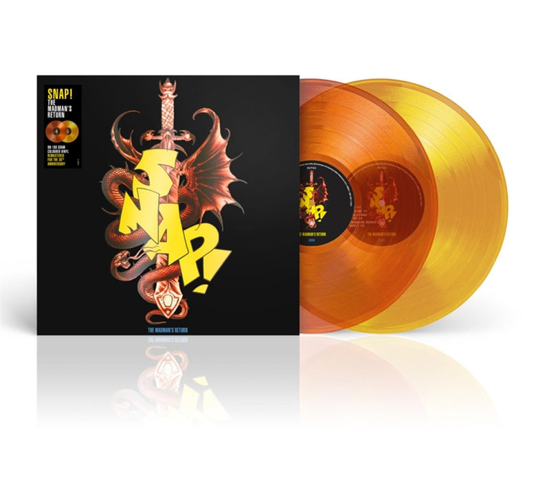 SNAP! - The Madman's Return 2x Transparent Red &Yellow  Vinyl LP Reissue
