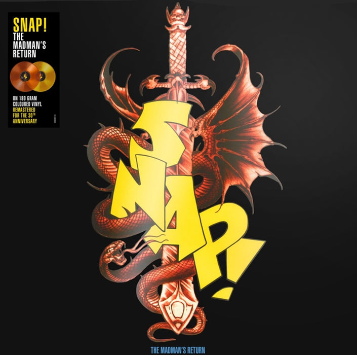 SNAP! - The Madman's Return 2x Transparent Red &Yellow  Vinyl LP Reissue