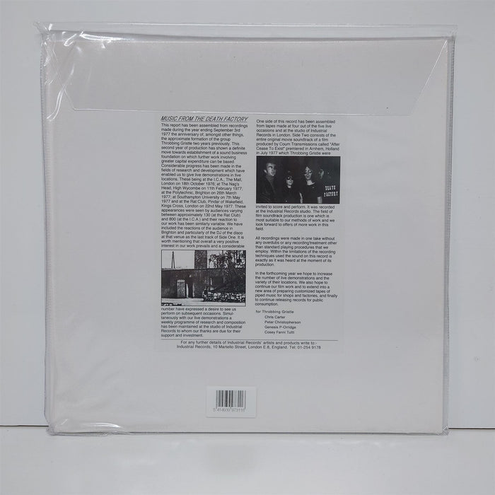 Throbbing Gristle - The Second Annual Report 40th Anniversary Edition White Vinyl LP Reissue
