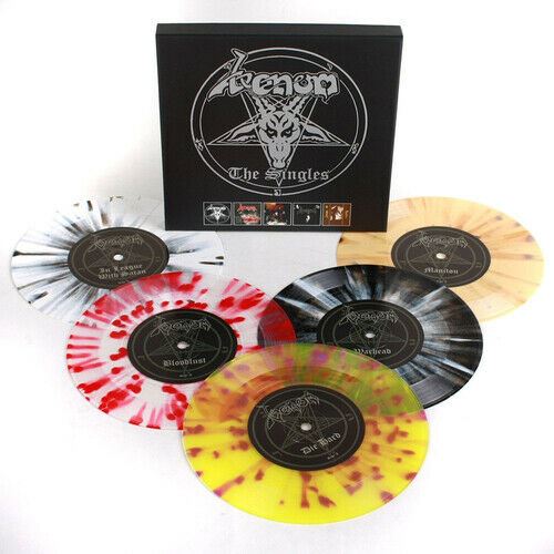 Venom - The Singles Limited 5X Splatter Colour 7" Vinyl Boxset New vinyl LP CD releases UK record store sell used