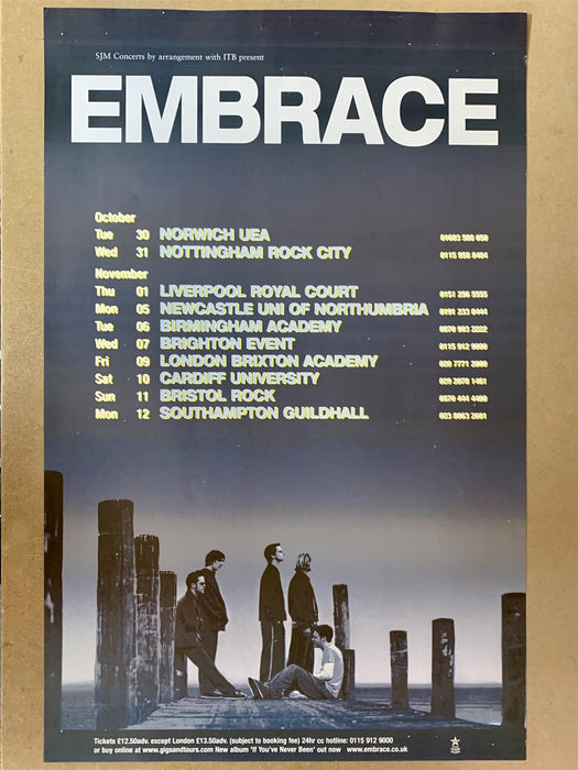 Embrace - Tour Poster 2001 New collectable releases UK record store sell used
