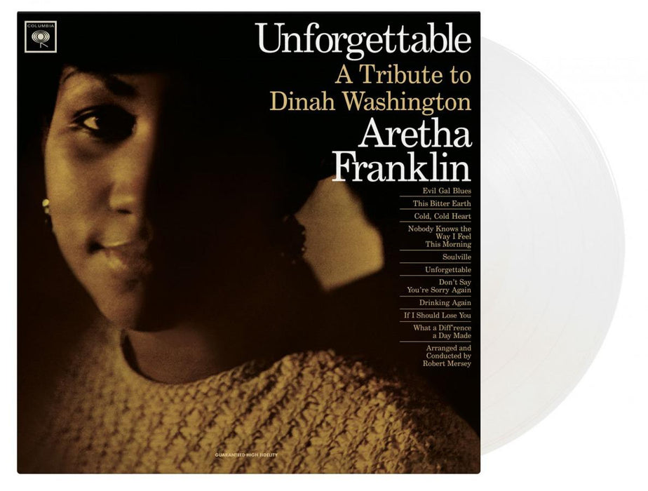 Aretha Franklin – Unforgettable: A Tribute To Dinah Washington Crystal Clear Vinyl LP New vinyl LP CD releases UK record store sell used