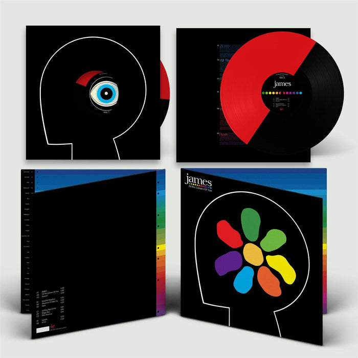 James - All The Colours Of You Deluxe 2x Red & Black Split Vinyl LP