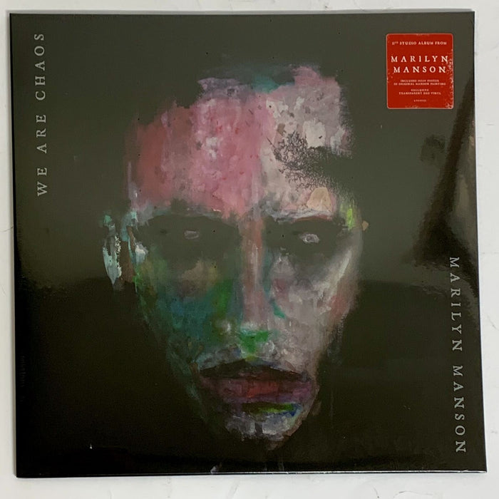 Marilyn Manson - We Are Chaos Limited Transparent Red Vinyl LP + Poster New vinyl LP CD releases UK record store sell used