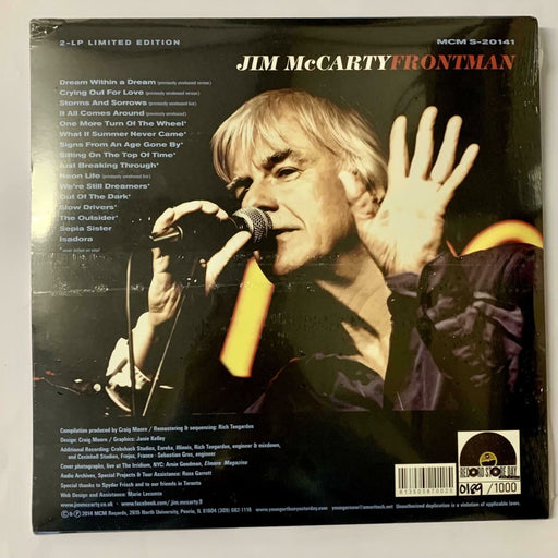 Jim McCarty - Frontman RSD Limited Edition Numbered 2X Vinyl LP New vinyl LP CD releases UK record store sell used