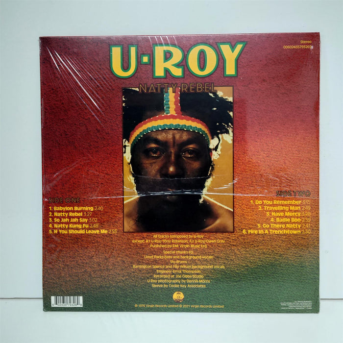 U-Roy Natty Rebel Special Edition Translucent Green Vinyl LP Reissue  Dig In Records