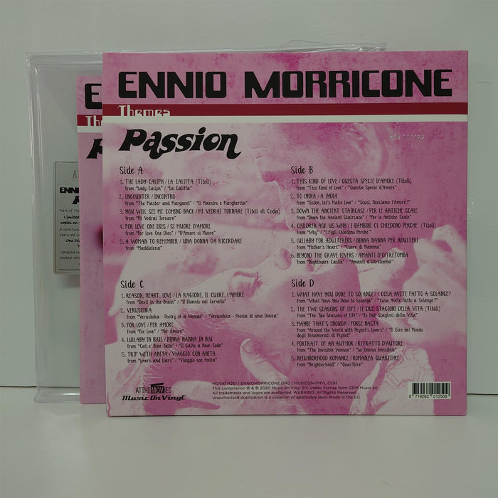 Passion - Ennio Morricone Limited Edition 2x 180G Pink & Purple Marbled Vinyl LP