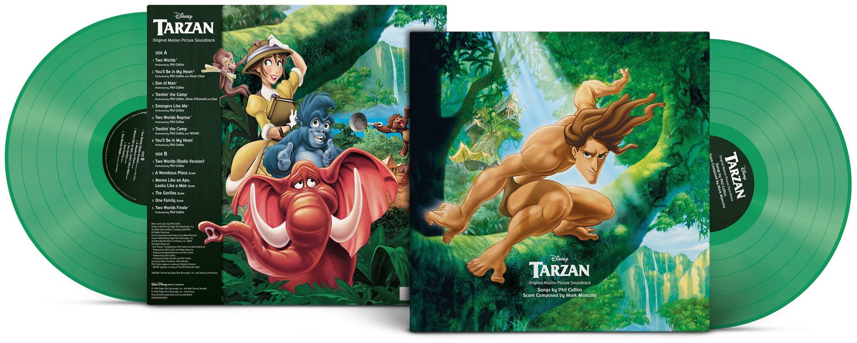Disney: Tarzan - V/A Limited Edition Transparent Green Vinyl LP