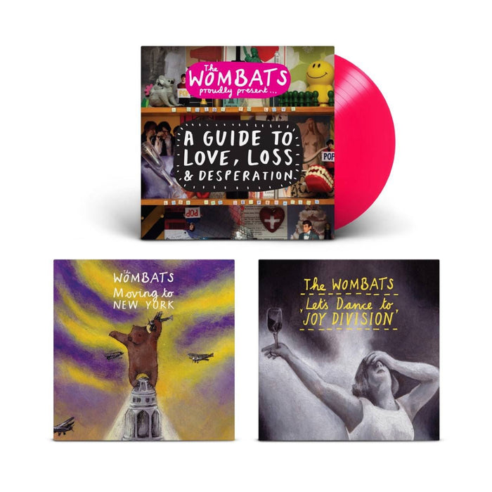 The Wombats - Proudly Present… A Guide to Love, Loss & Desperation Pink Vinyl LP + 2 Art Prints