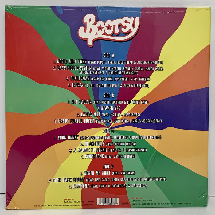 Bootsy Collins - World Wide Funk Limited Edition 2x 140G Splatter Vinyl LP