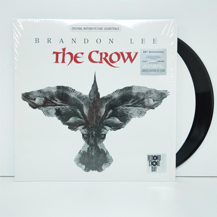 The Crow (Original Motion Picture Soundtrack) - V/A Limited Edition 2x White/Black Vinyl LP Reissue Etched D Side