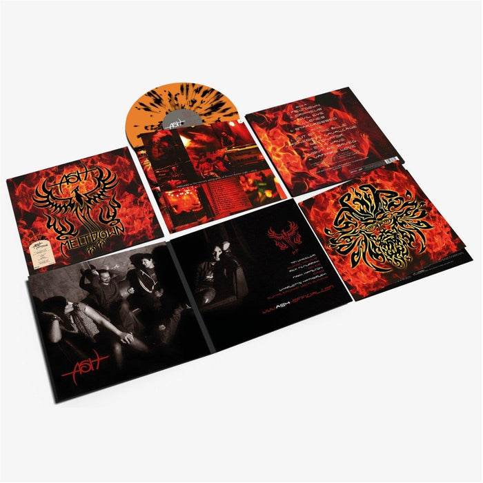 Ash - Meltdown Limited Edition Orange & Black Splatter Vinyl LP Remaster