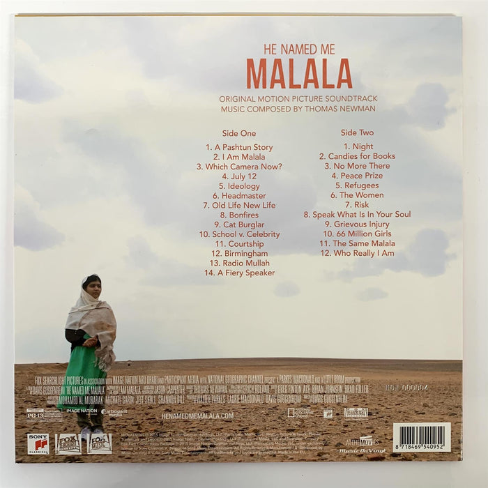 He Named Me Malala (Original Motion Picture Soundtrack) - Thomas Newman Limited 180G Pink Vinyl LP New vinyl LP CD releases UK record store sell used