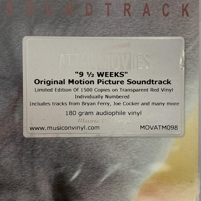 9 ½ Weeks (Original Motion Picture Soundtrack) - V/A Limited 180G Red Vinyl LP New collectable releases UK record store sell used