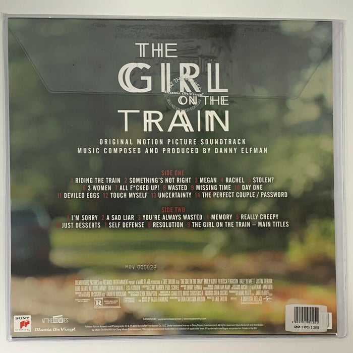 The Girl On The Train - Danny Elfman Limited Numbered 180G Red Vinyl LP