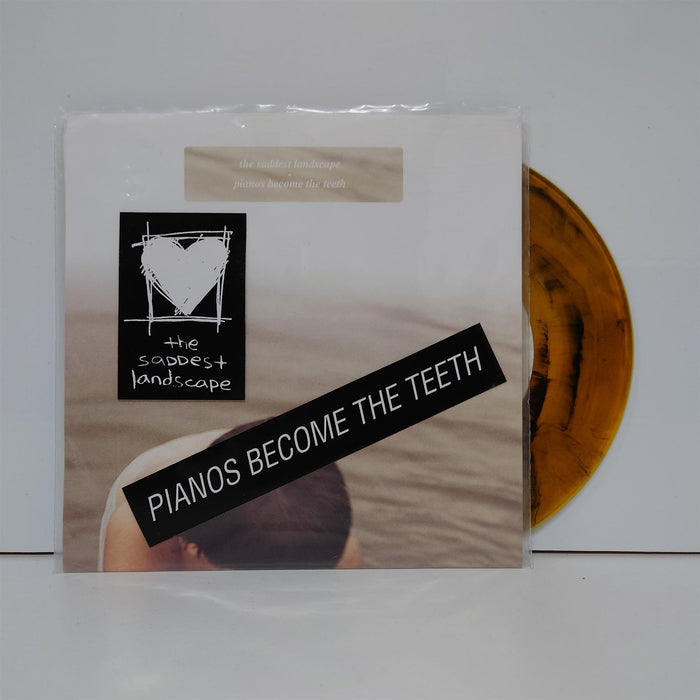 The Saddest Landscape / Pianos Become The Teeth - Split Orange With Black Swirl 7" Vinyl Single