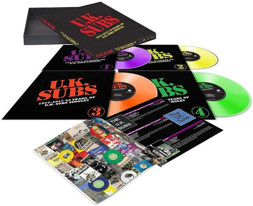 UK Subs – 1977 - 2017 40 Years Of UK Subs Singles 4X 10” Vinyl Boxset New vinyl LP CD releases UK record store sell used