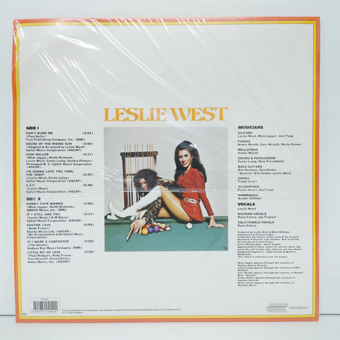 Leslie West - The Great Fatsby Yellow Vinyl LP Reissue