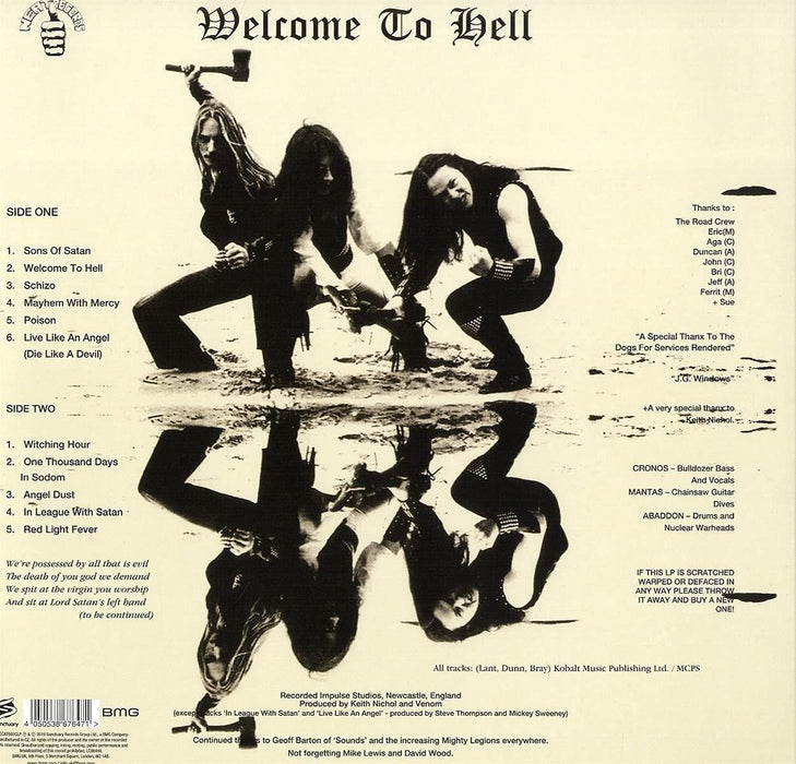 Venom - Welcome To Hell Limited Edition 40th Anniversary Splatter Vinyl LP