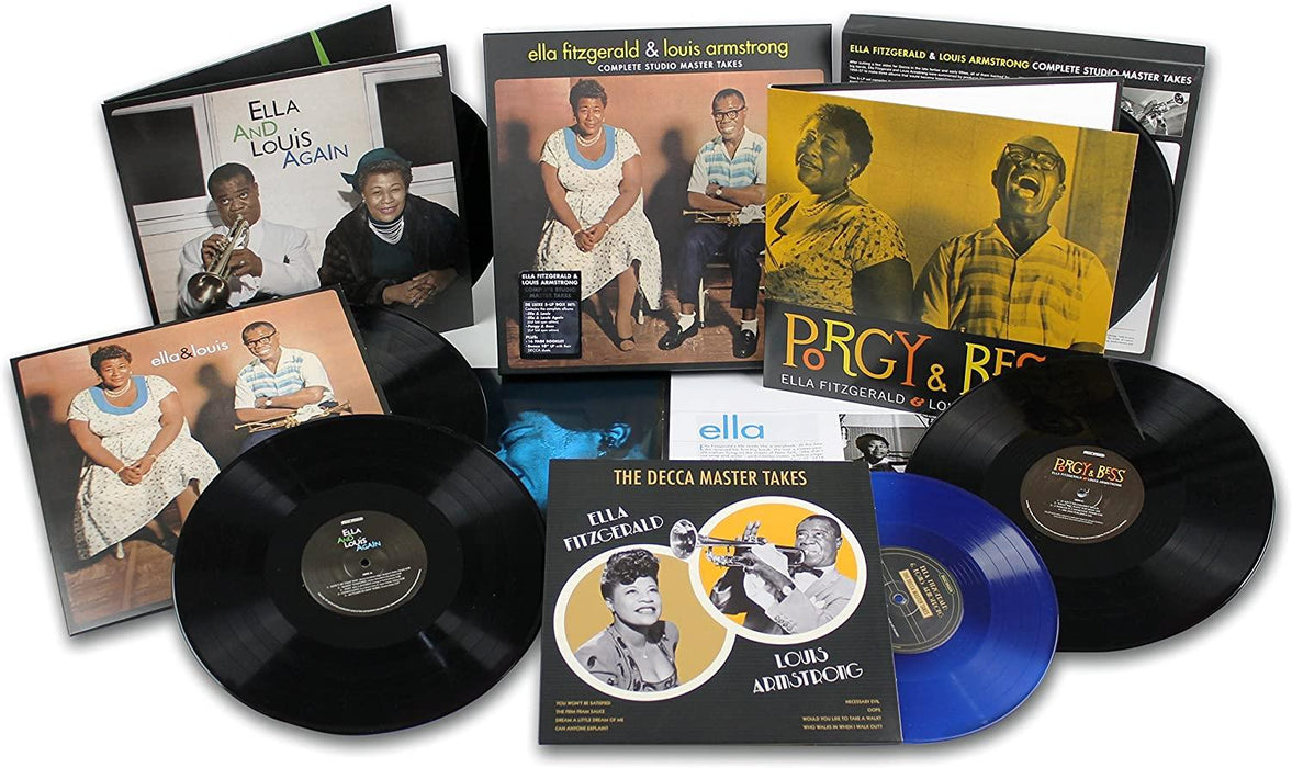 Ella Fitzgerald & Louis Armstrong - Complete Studio Master Takes Deluxe 5x Vinyl LP + Bonus 10" Vinyl  Box Set