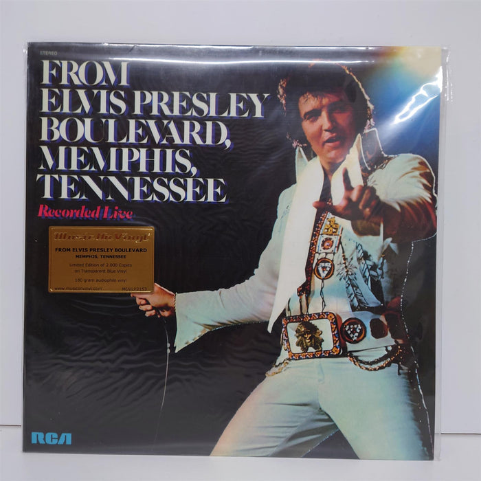 Elvis Presley - From Elvis Presley Boulevard, Memphis, Tennessee Limited Edition 180G Transparent Blue Vinyl LP Reissue